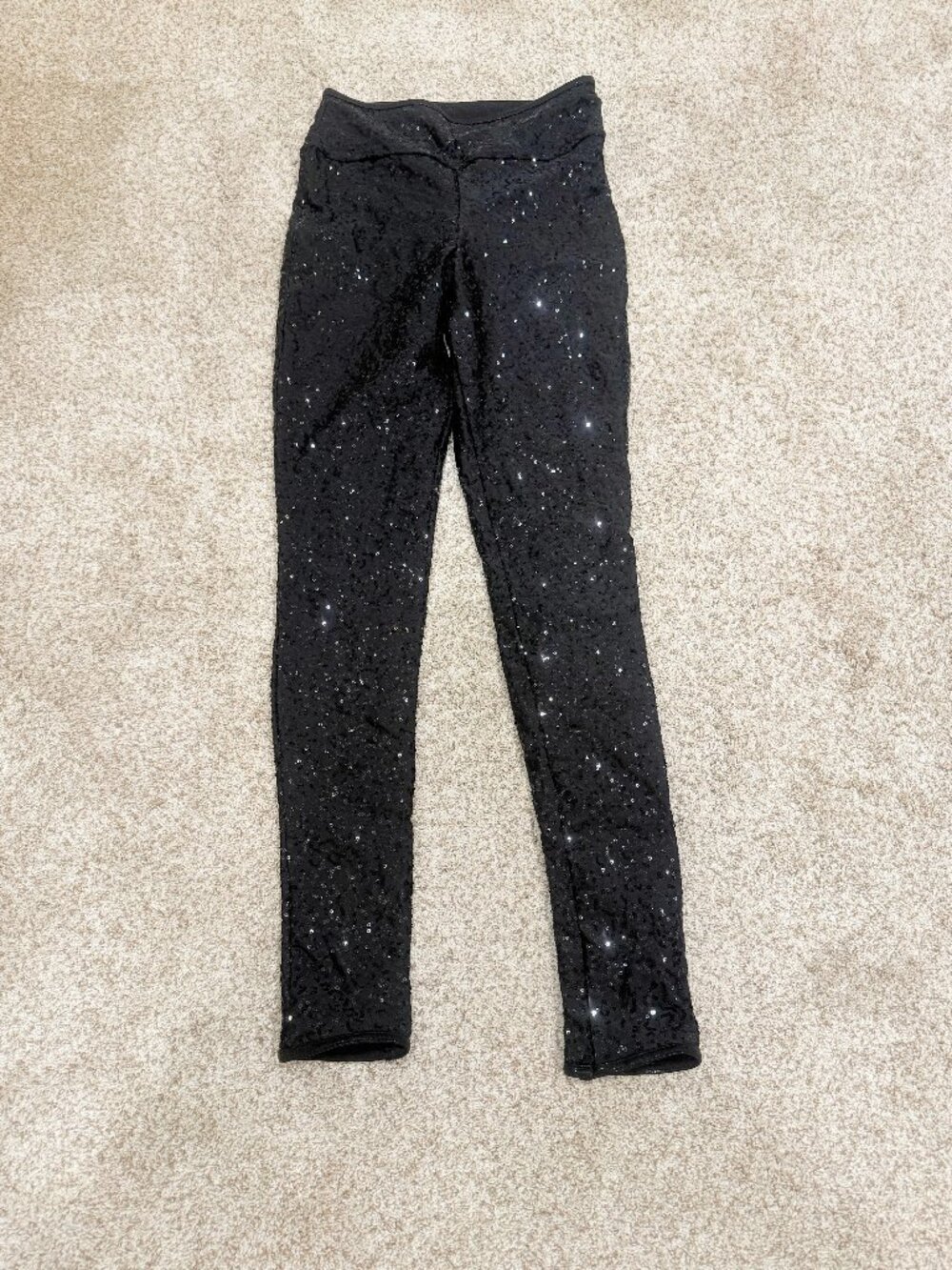 Black Sequin Leggings
